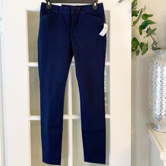 NWT - Gap Women’s Slim City Coupe Urbaine Etroite Blue Pant (Size 0) - Picture 4 of 8